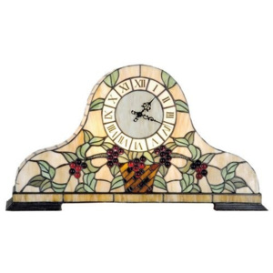 Stolové hodiny / lampa Tiffany - 31 * 55 cm 2x E14