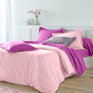 Blancheporte Jednofarebná posteľná bielizeň, bavlna zn. Colombine ružová napínacia plachta 90x200cm