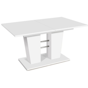 Biely rozkladací jedálenský stôl Intertrade Breda, 140 x 90 cm