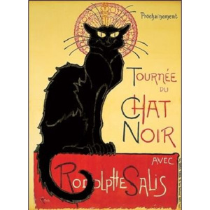 Reprodukcia, Obraz - Tournée de Chat Noir - Black Cat, Théophile Steinlen, (50 x 70 cm)