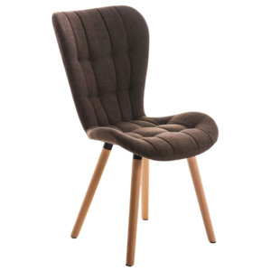 Jedálenská stolička s drevenou podnožou Adele (SET 2 ks) - šedá