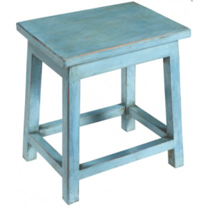 Industrial style, Modrá drevená stolička 45x40x30cm (1513)