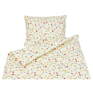 Goldea bavlnené posteľné obliečky - vzor 342 - lučné kvety 140 x 200 a 90 x 70 cm