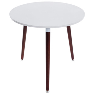 Jedálny stôl Benet guľatý, 80 cm, nohy cappuccino - cappuccino /…
