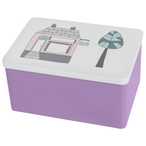 Úložný fialový box Sebra Village Girl