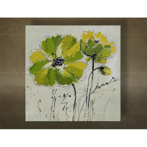 Ručne maľovaný obraz Zľava 50 % na stenu KVETY 50X50 cm FB066E1/24h (objednajte do 12:00 s doručením do 24 hodín)