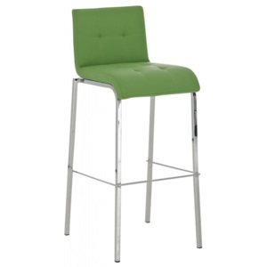 Barová stolička Viola s chrómovanou podnožou (SET 2 ks) - šedá