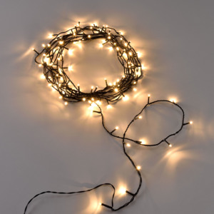 [in.tec]® Vianočná svetelná reťaz - teplá biela - 240 LED - 23 m