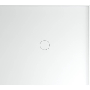 Polysan MIRAI vanička z liateho mramoru, obdĺžnik 90x90x1,8cm, pravá, biela