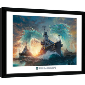 Rámovaný Obraz - World Of Warships - Dragons
