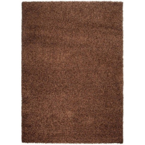Kusový koberec Shaggy Faustino hnedý 80x200, Velikosti 80x200cm