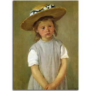 Child In A Straw Hat - Mary Cassatt Obraz zs17548