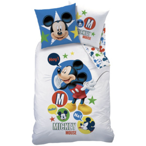 CTI Detské bavlnené obliečky Mickey Mouse Expression, 140 x 200 cm, 70 x 90 cm