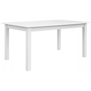Jedálenský stôl Belluno Elegante, biely, rozkladací, masív, borovica