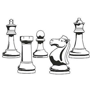 Nálepka na stenu Šachové figúrky _PX 23
