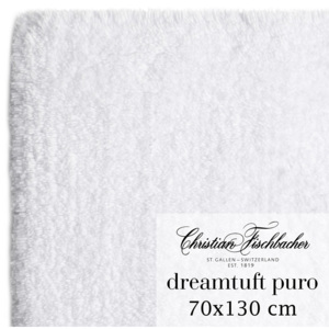 Christian Fischbacher Kúpeľňový koberček 70 x 130 cm biely Dreamtuft Puro, Fischbacher