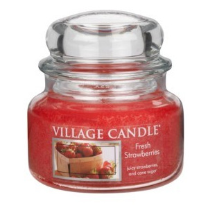 Village Candle Vonná svíčka, Čerstvé jahody - Fresh Strawberry, 269 g