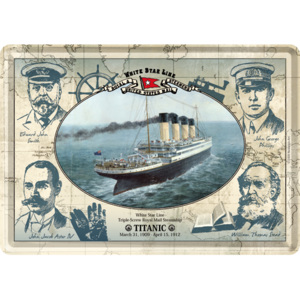 Nostalgic Art Plechová pohľadnice - Titanic (postcard)