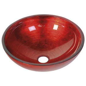 Sapho MURANO sklenené umývadlo 40x13cm, červené ( AL5318-63 )