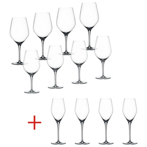 Spiegelau Výhodné balenie pohárov 8+4 ks na červené víno Bordeaux/biele víno/šampanské Authentis