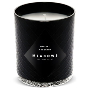 Meadows Vonná sviečka Opulent Mahogany medium čierna