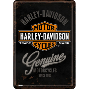 Nostalgic Art Plechová pohľadnice - Harley-Davidson Genuine