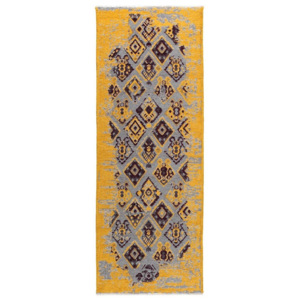 Fialovo-žltý obojstranný koberec Homemania Halimod, 77 x 200 cm