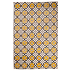 Kusový koberec PP Flora žltý, Velikosti 160x229cm