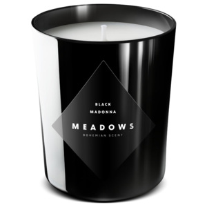 Meadows Vonná sviečka Black Madonna medium čierna