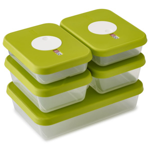 Joseph Joseph Súprava krabiček na potraviny s dátumom 5-dielna zelená Dial™