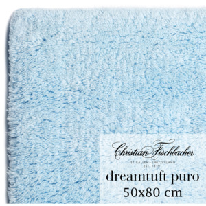 Christian Fischbacher Kúpeľňový koberček 50 x 80 cm nebesky modrý Dreamtuft Puro, Fischbacher