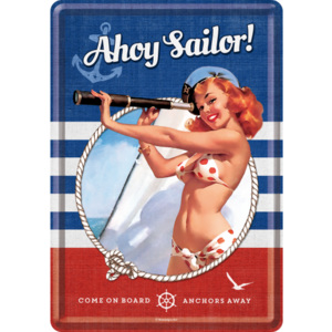 Nostalgic Art Plechová pohľadnice - Ahoy Sailor!