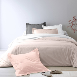 Blancheporte Jednofarebná posteľná bielizeň perkál, zn. Colombine pudrová ružová klasická plachta 180x290cm