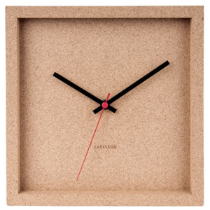 Korkové nástenné hodiny Karlsson Franky, šírka 25 cm
