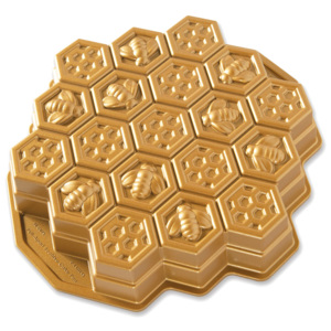 NordicWare Forma v tvare včelieho plástu Honeycomb Pull-Apart Bundt® zlatá, Nordic Ware