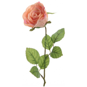 Umelá ruža oranžová, 45 cm