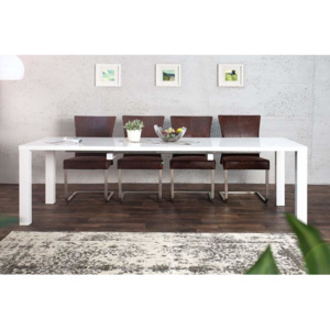 Rozkladací stôl Lucente XL Biely 90 x 160-240cm