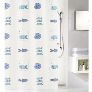 Meusch Koupeľňový záves Waterworld, viacfarebný, 180 x 200 cm