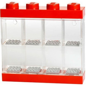 LEGO® Storage Zberateľská skrinka na 8 mini figúrok - červená