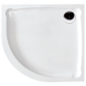 GELCO HERA90 sprchová vanička z litého mramoru, čtvrtkruh, 90x90x7,5cm, R550 GH559