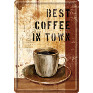 Nostalgic Art Plechová pohľadnice - Best Coffee in Town