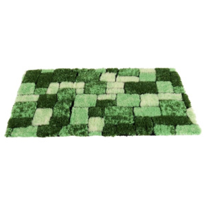 Blancheporte Kúpeľňová predložka, Mozaika zelená 50x80cm