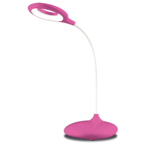 Ecolite LED stolová lampa 5W nabíjacia ružová