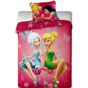 Detské bavlnené obliečky Víla Cililing Fairies pinkie duo, 140 x 200 cm, 70 x 90 cm
