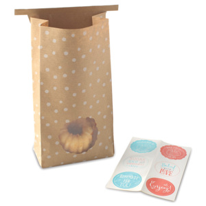 NordicWare Papierové darčekové vrecká so samolepkami Bags & Stickers 6 kusov, Nordic Ware