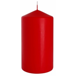 Dekoratívna sviečka Classic Maxi červená, 15 cm, 15 cm