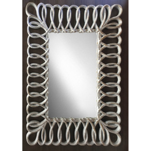 Sapho SEVILLA zrkadlo v ráme, 80x120cm, biela