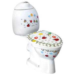 Sapho KID detské WC kombi vr.nádržky, zadný odpad, farebná potlač ( CK311.400.0F )
