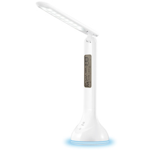 Ecolite LED stolová lampa 5W nabíjacia s displejom biela