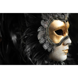 Moderné tapety Žena v maske 435 - vodolepiaca